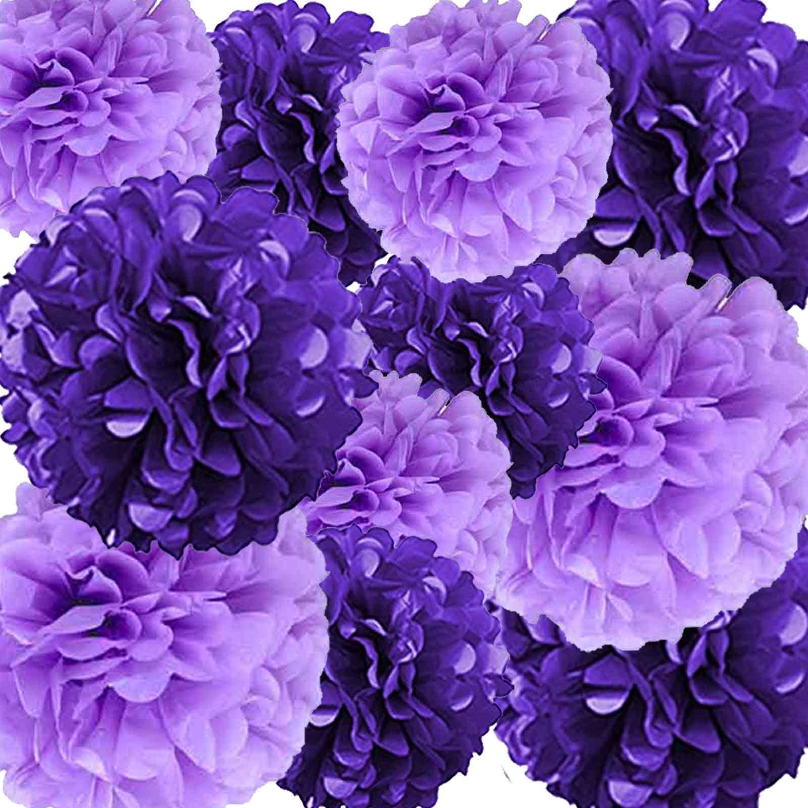 Hanging Tissue Paper Pom Pom Decorations for Parties