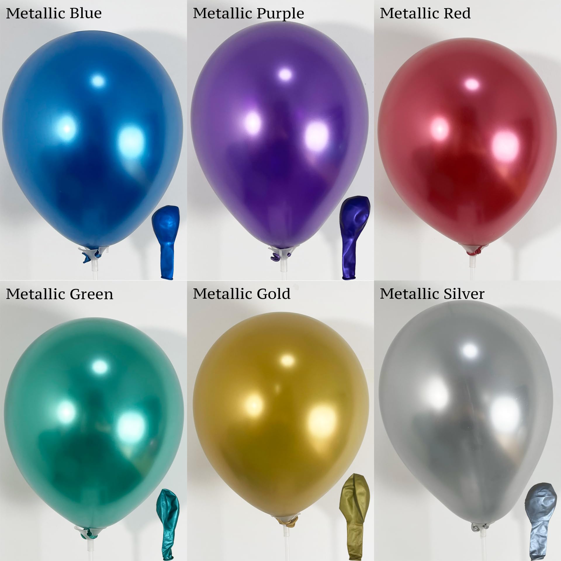 131-Piece Metallic Retro Disco Balloon Garland Kit