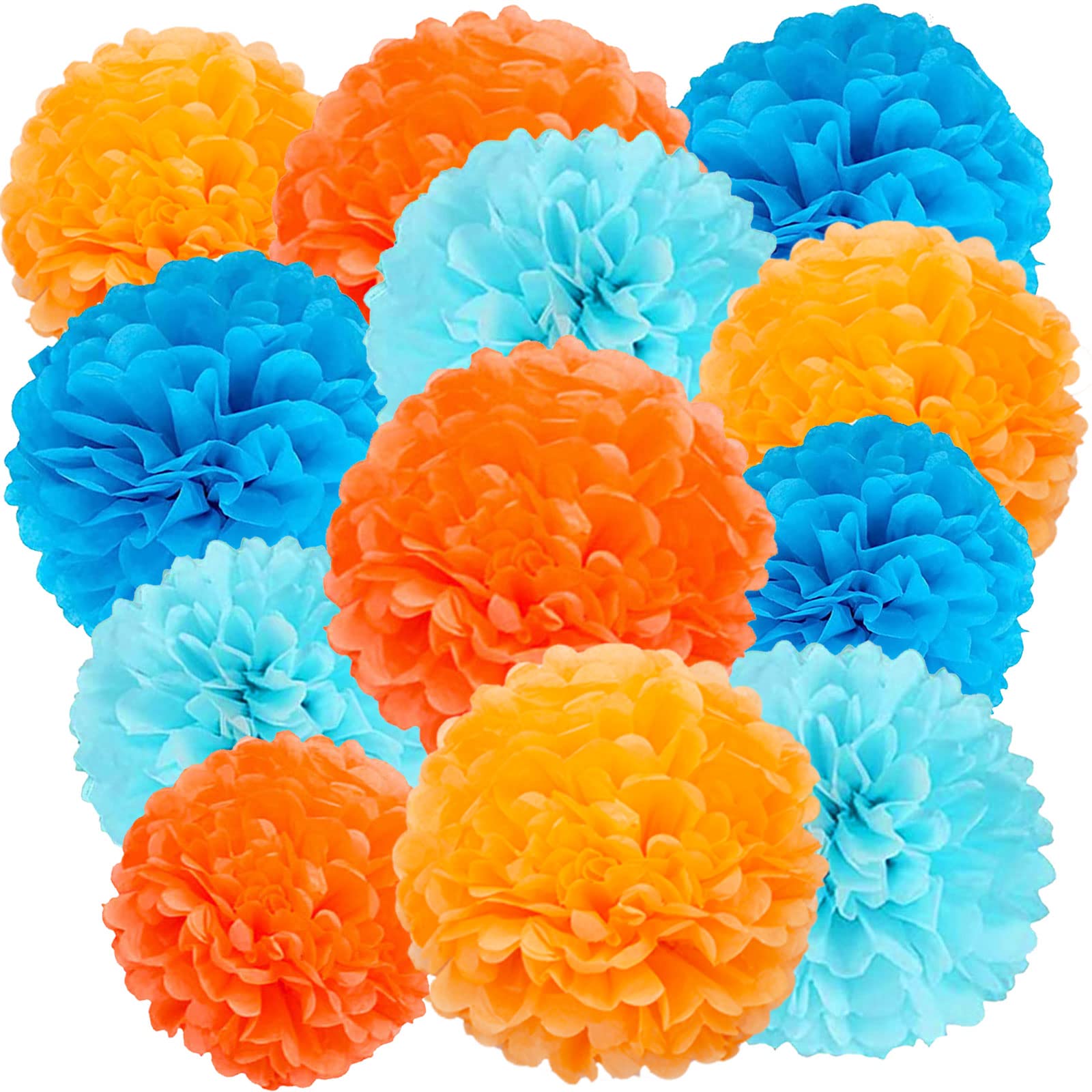 Hanging Tissue Paper Pom Pom Decorations for Parties