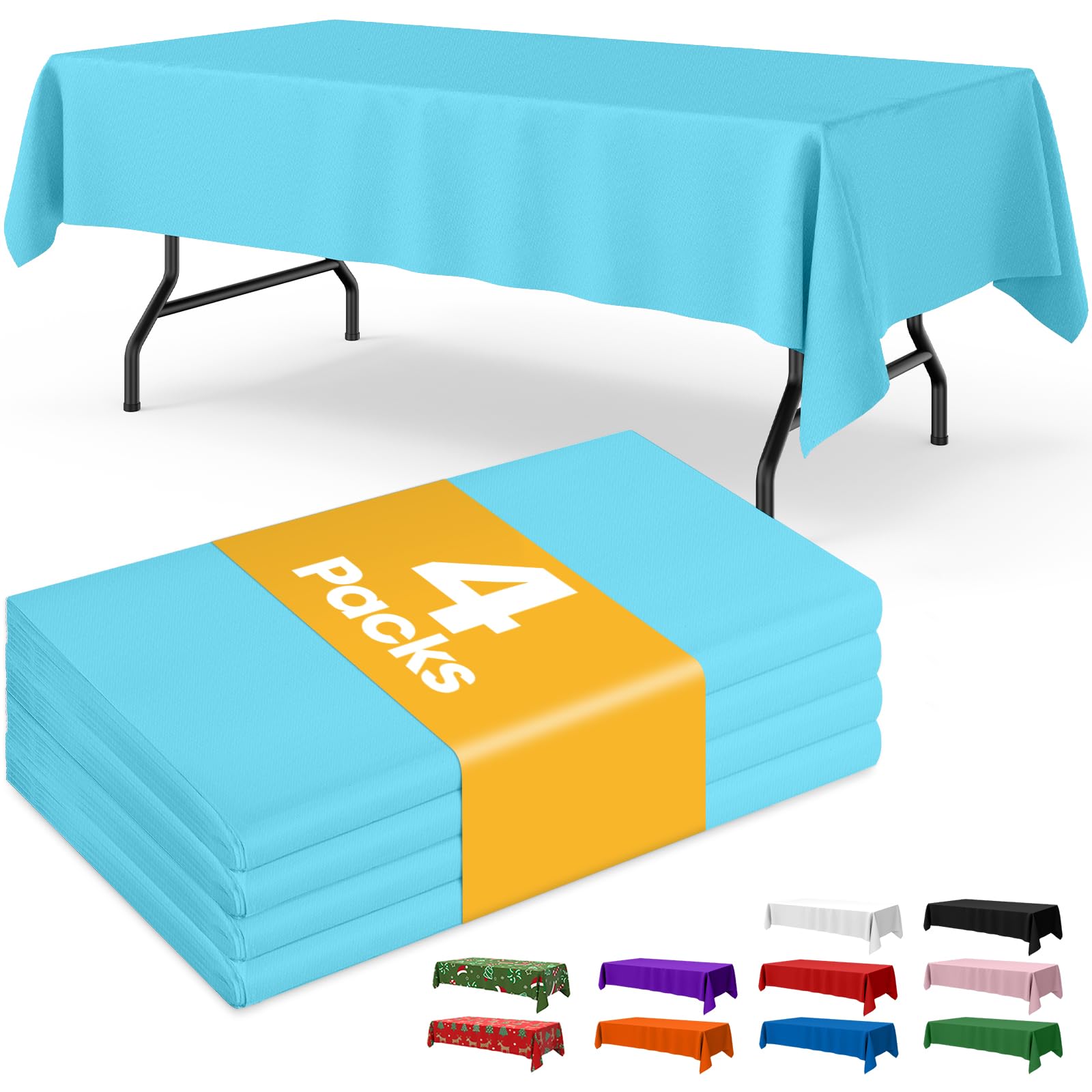 Disposable Plastic Tablecloth for Parties & Events