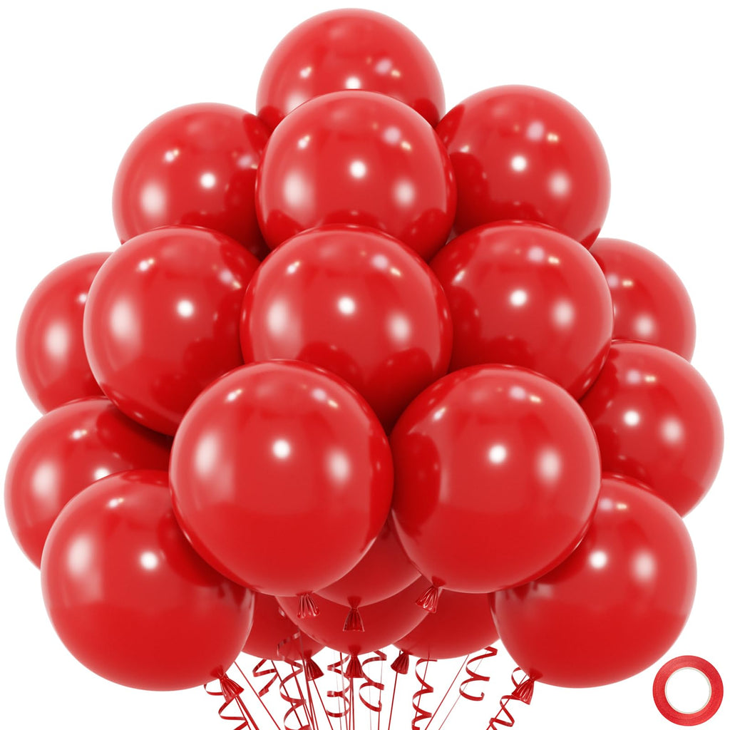 50pcs Balloons, 12inch Helium Quality Black Latex Balloons for Birthday Wedding Graduation
