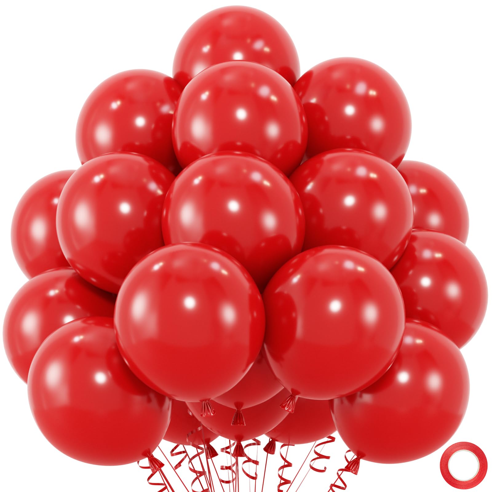 50pcs Balloons, 12inch Helium Quality Black Latex Balloons for Birthday Wedding Graduation