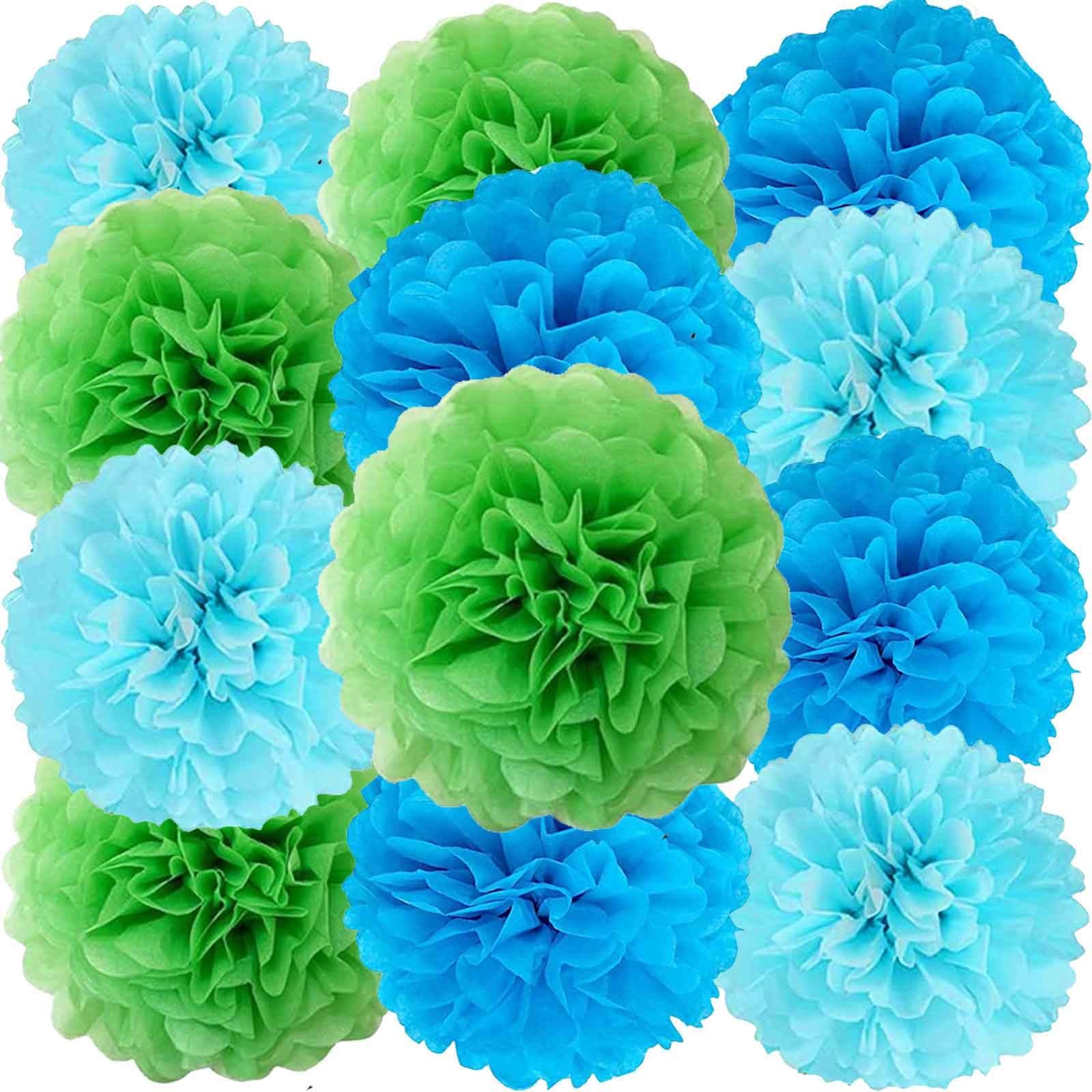 Hanging Tissue Paper Pom Pom Decorations for Parties