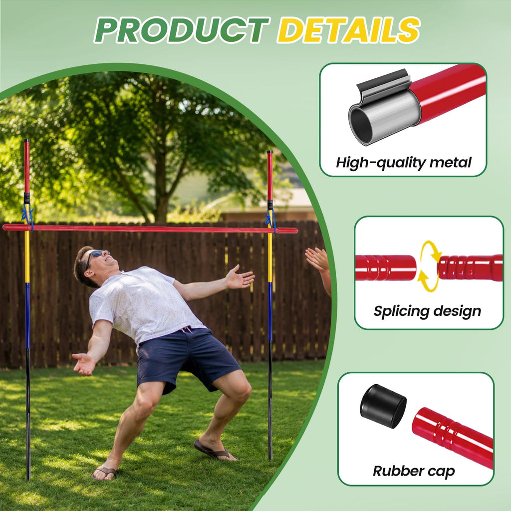 Heavy-Duty Metal Limbo Game Set for Outdoor Parties