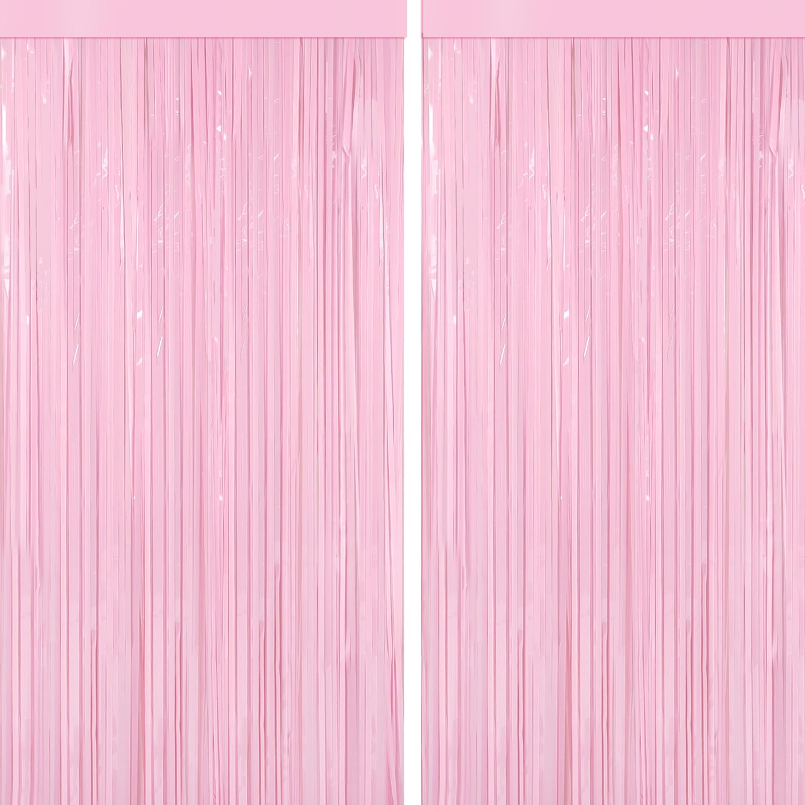 4-Pack Foil Fringe Curtain Backdrop for Parties