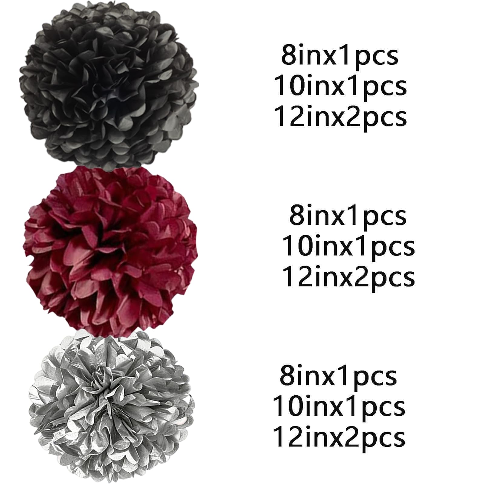 We Moment Hanging Tissue Paper Pom Poms for Party Ceiling Wall Tissue Flowers Decorations