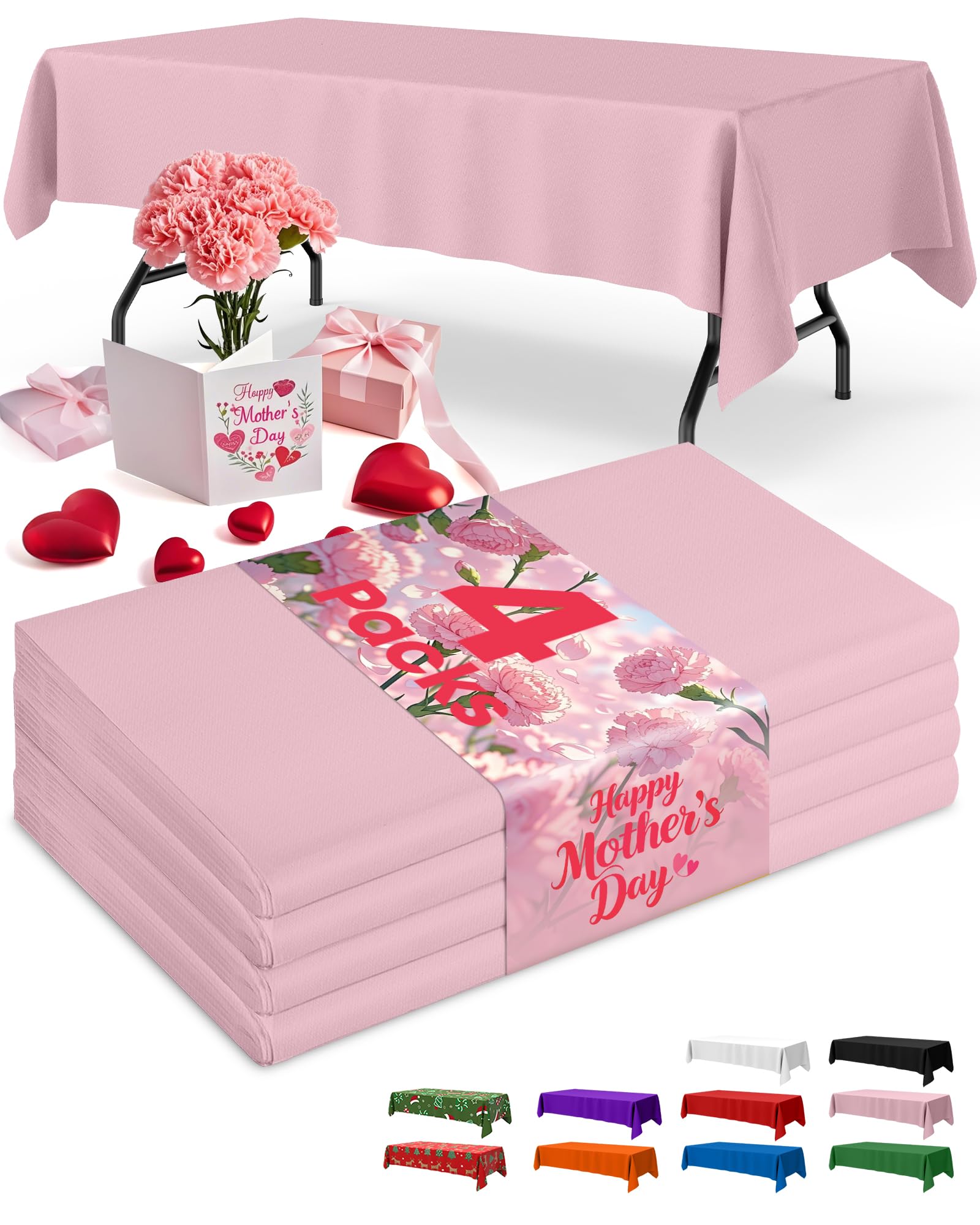 Disposable Plastic Tablecloth for Parties & Events