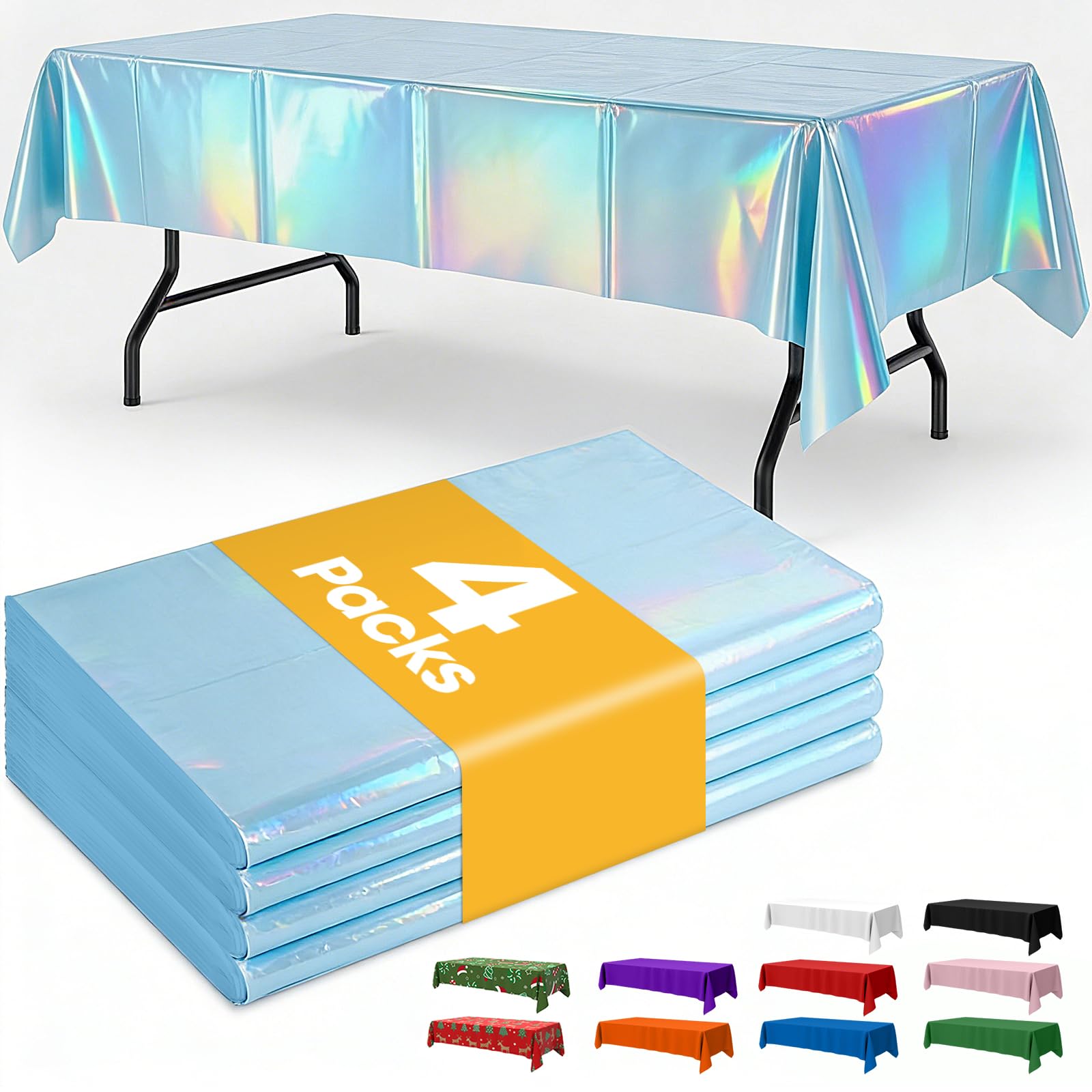 Disposable Plastic Tablecloth for Parties & Events