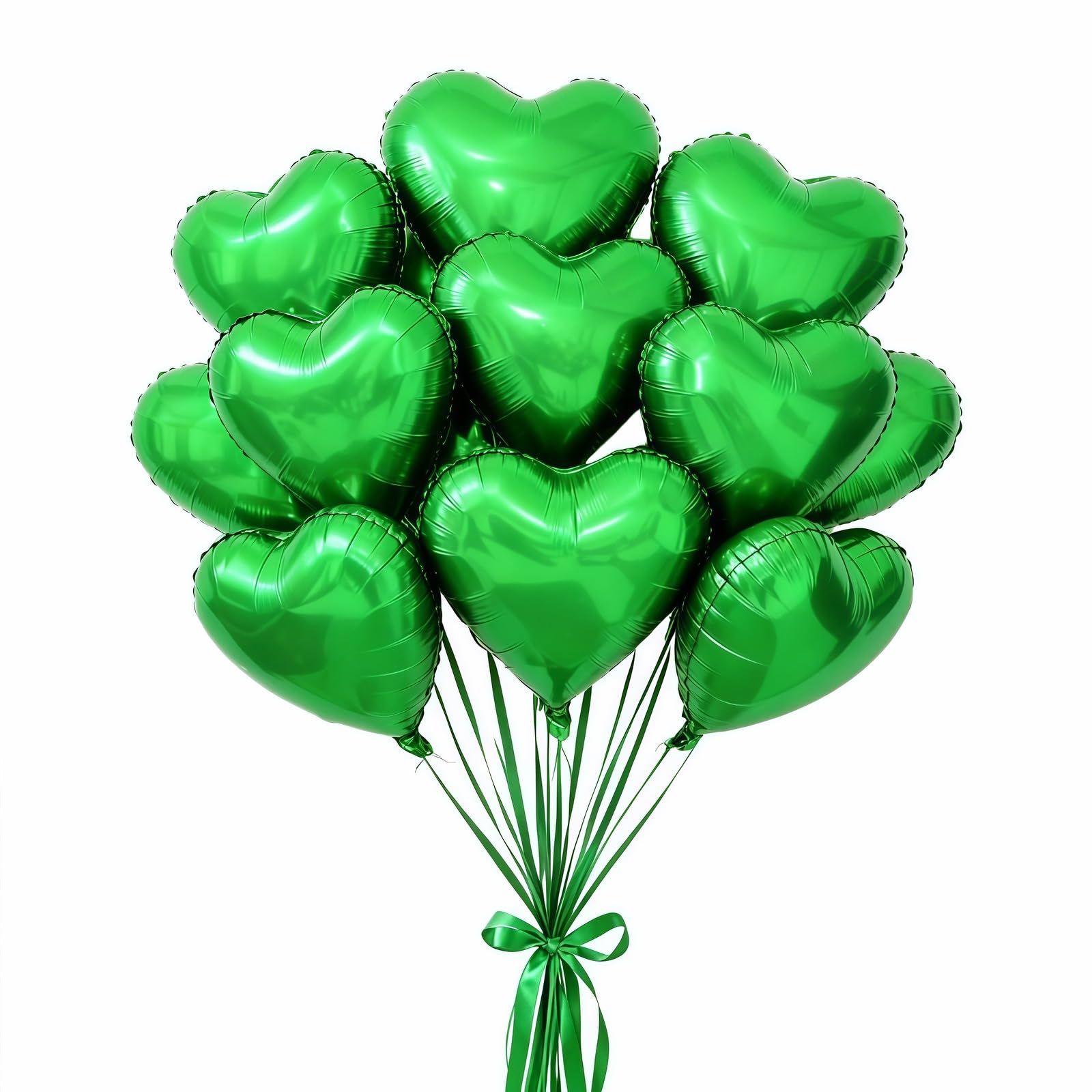 12-Piece 18-Inch Heart Foil Balloon Party Set