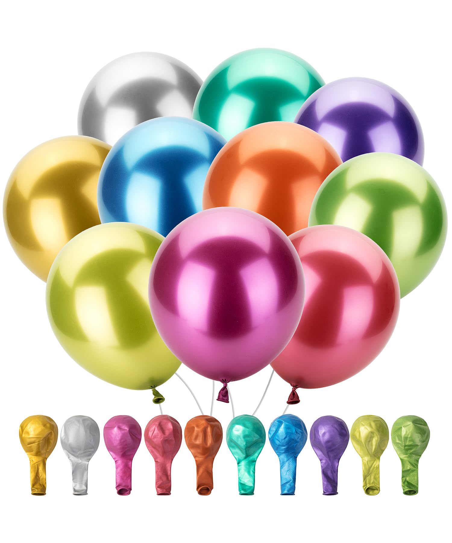 54-Pack 12-Inch Latex Party Balloons for Celebrations