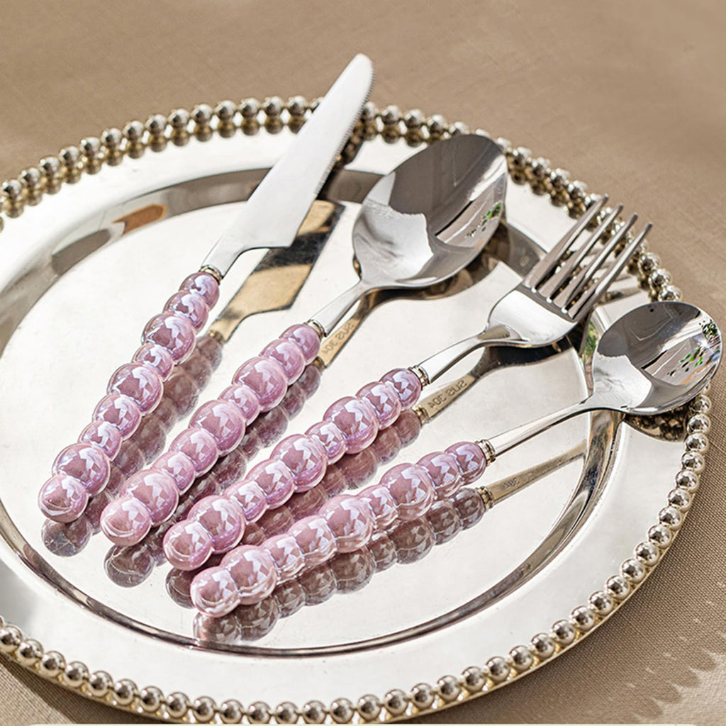 24-Piece Stainless Steel Flatware Set for 6 Guests