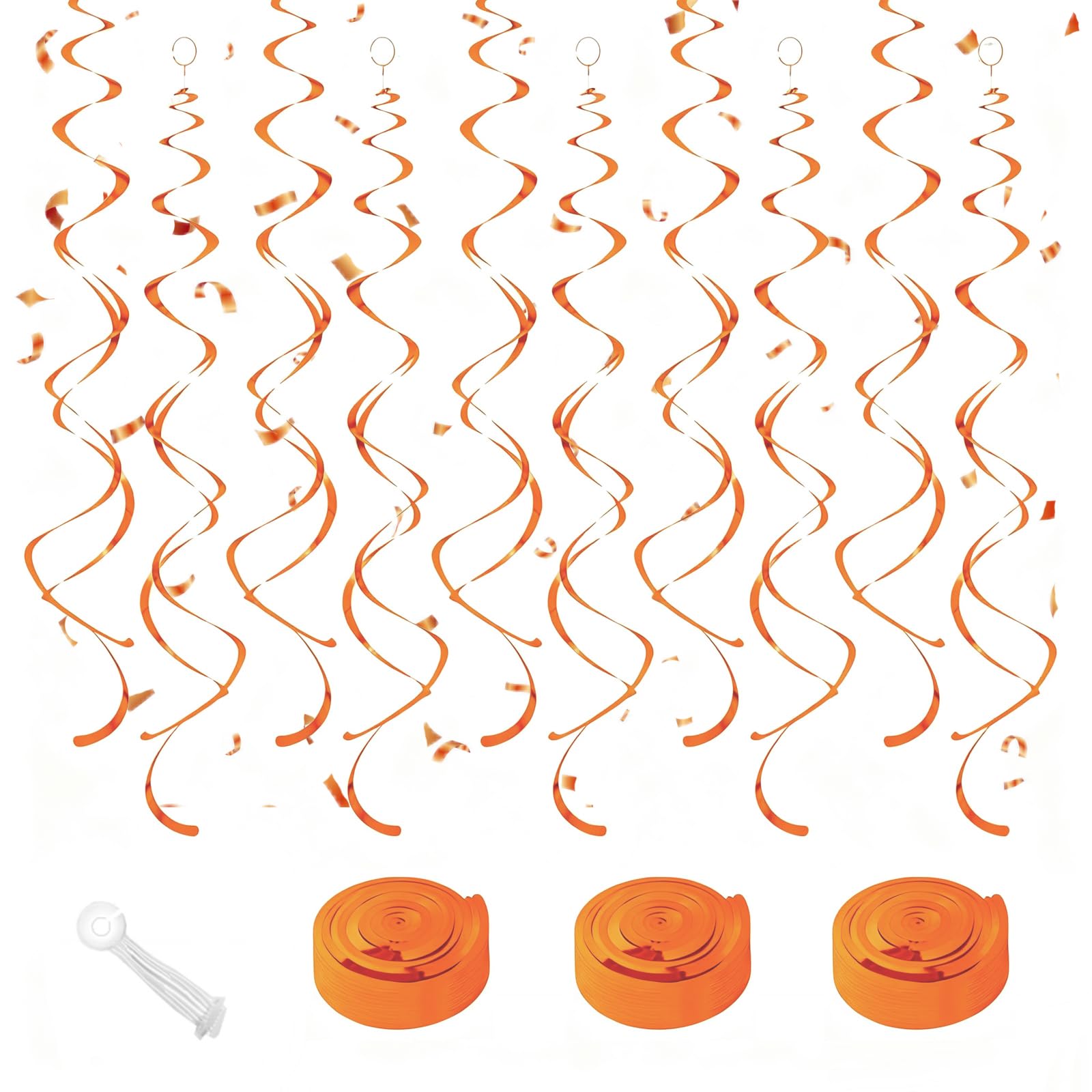 30-Piece Hanging Swirl Decoration Set for Parties