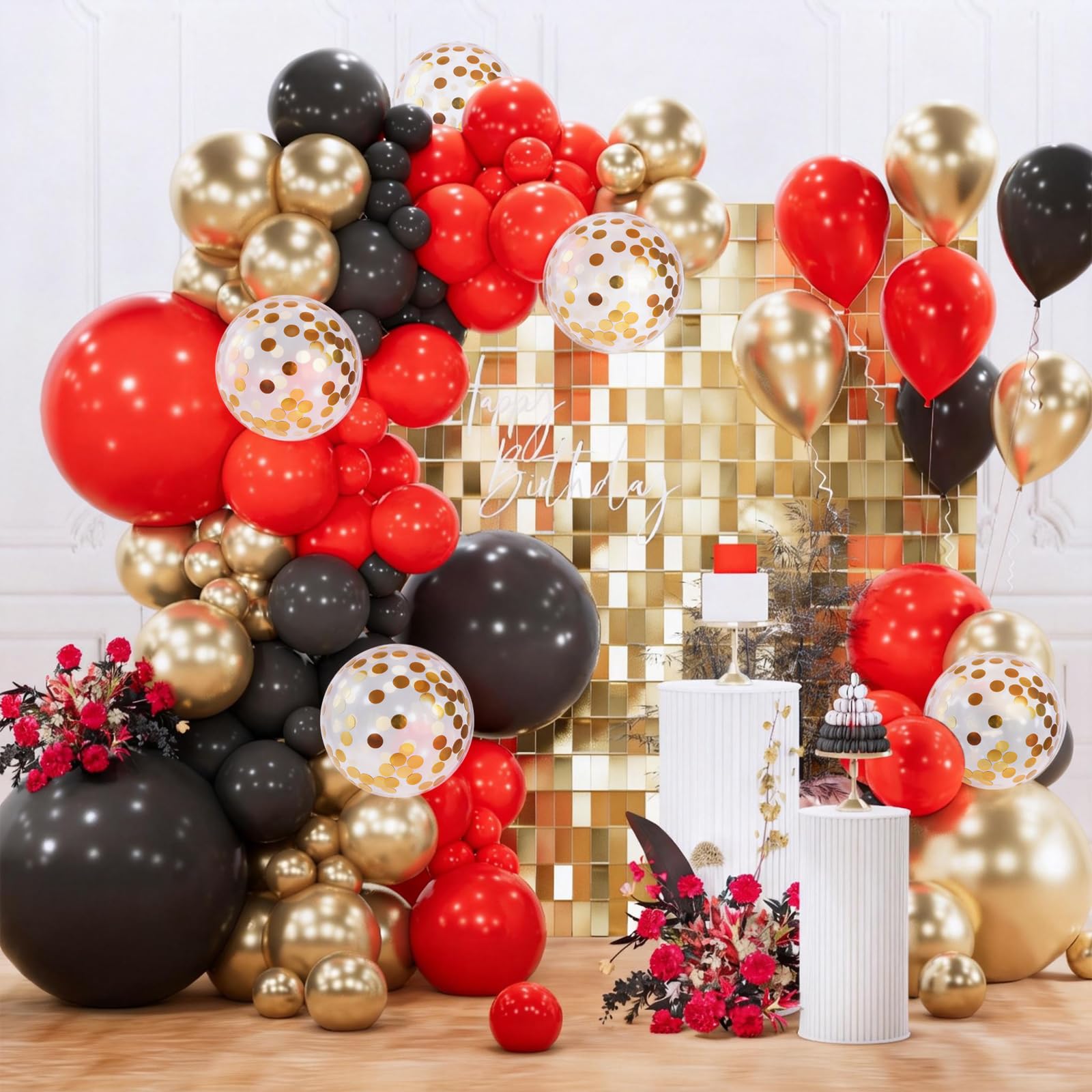 142-Piece Assorted Balloon Garland Kit for Parties
