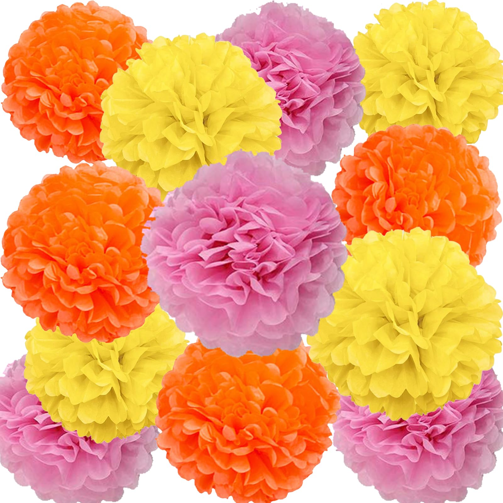 Hanging Tissue Paper Pom Pom Decorations for Parties