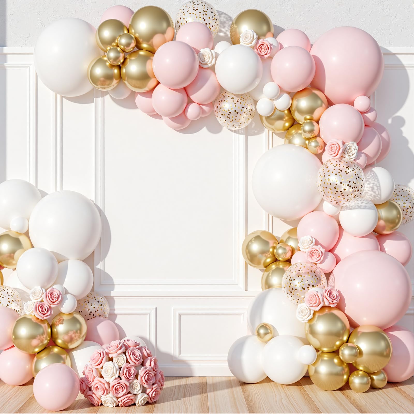 142-Piece Assorted Balloon Garland Kit for Parties