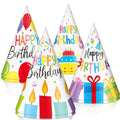 32-Piece Colorful Paper Birthday Party Hat Set
