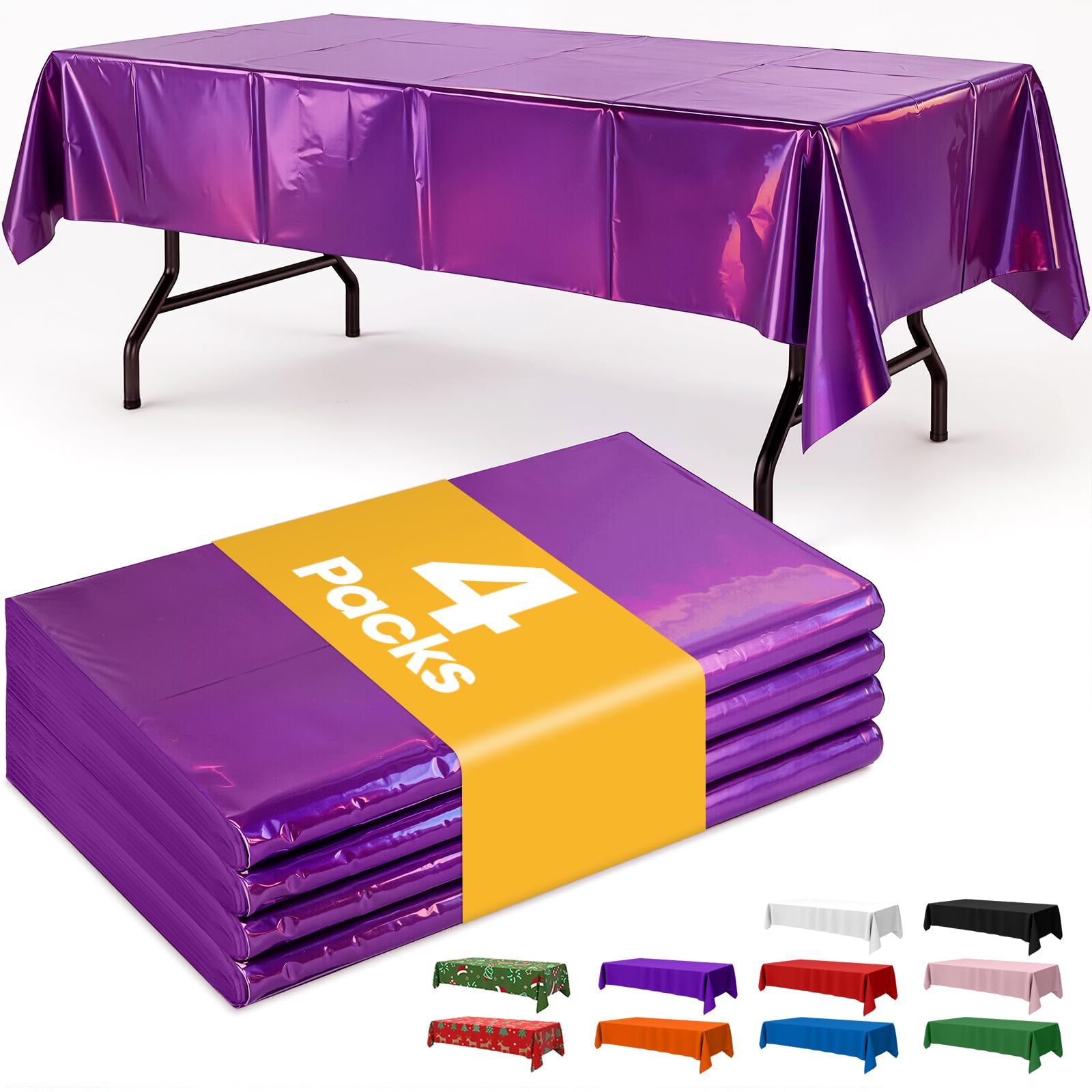 Disposable Plastic Tablecloth for Parties & Events
