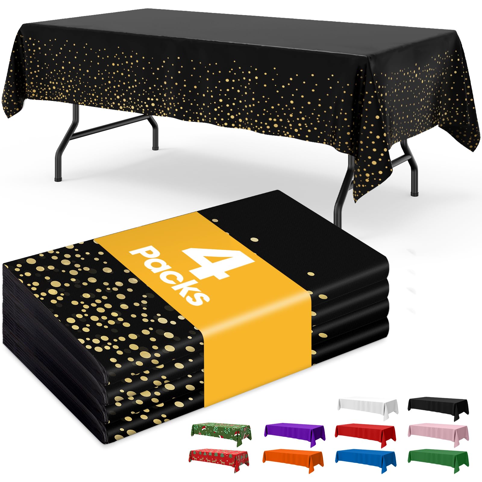 Disposable Plastic Tablecloth for Parties & Events