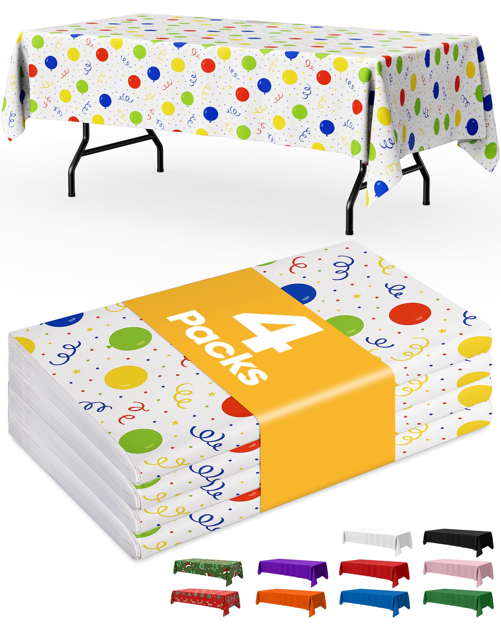 Disposable Plastic Tablecloth for Parties & Events