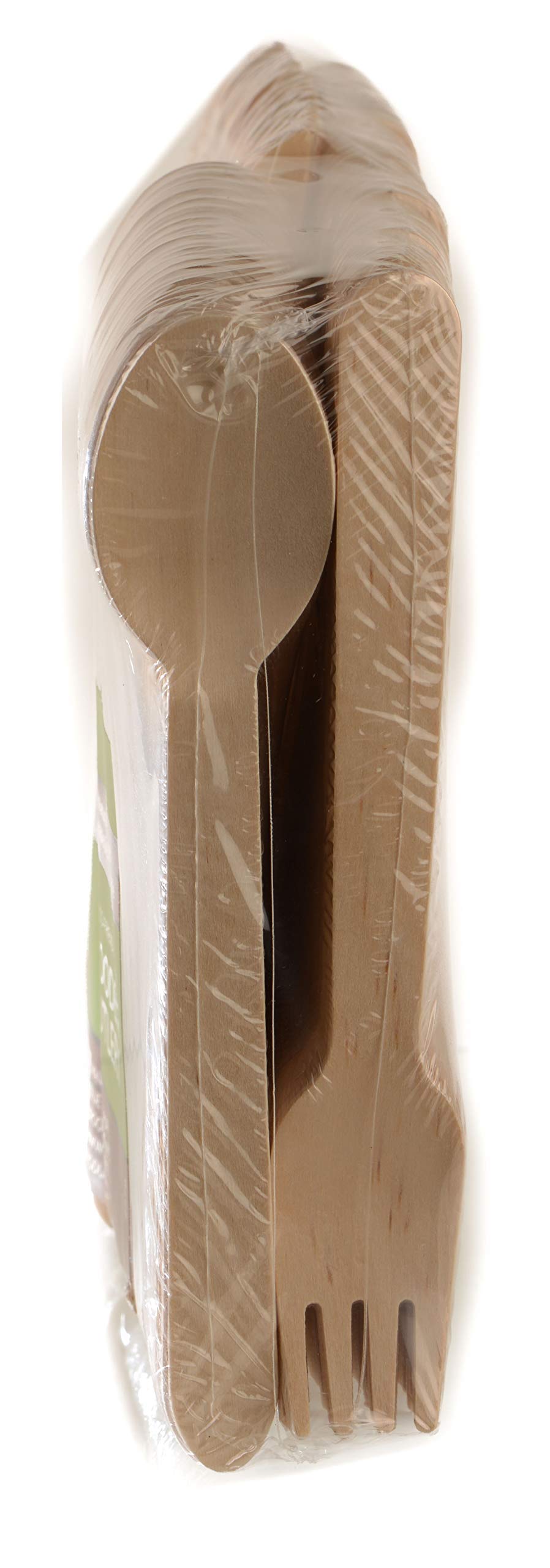 4000-Piece Compostable Wooden Cutlery Set, 3-in-1