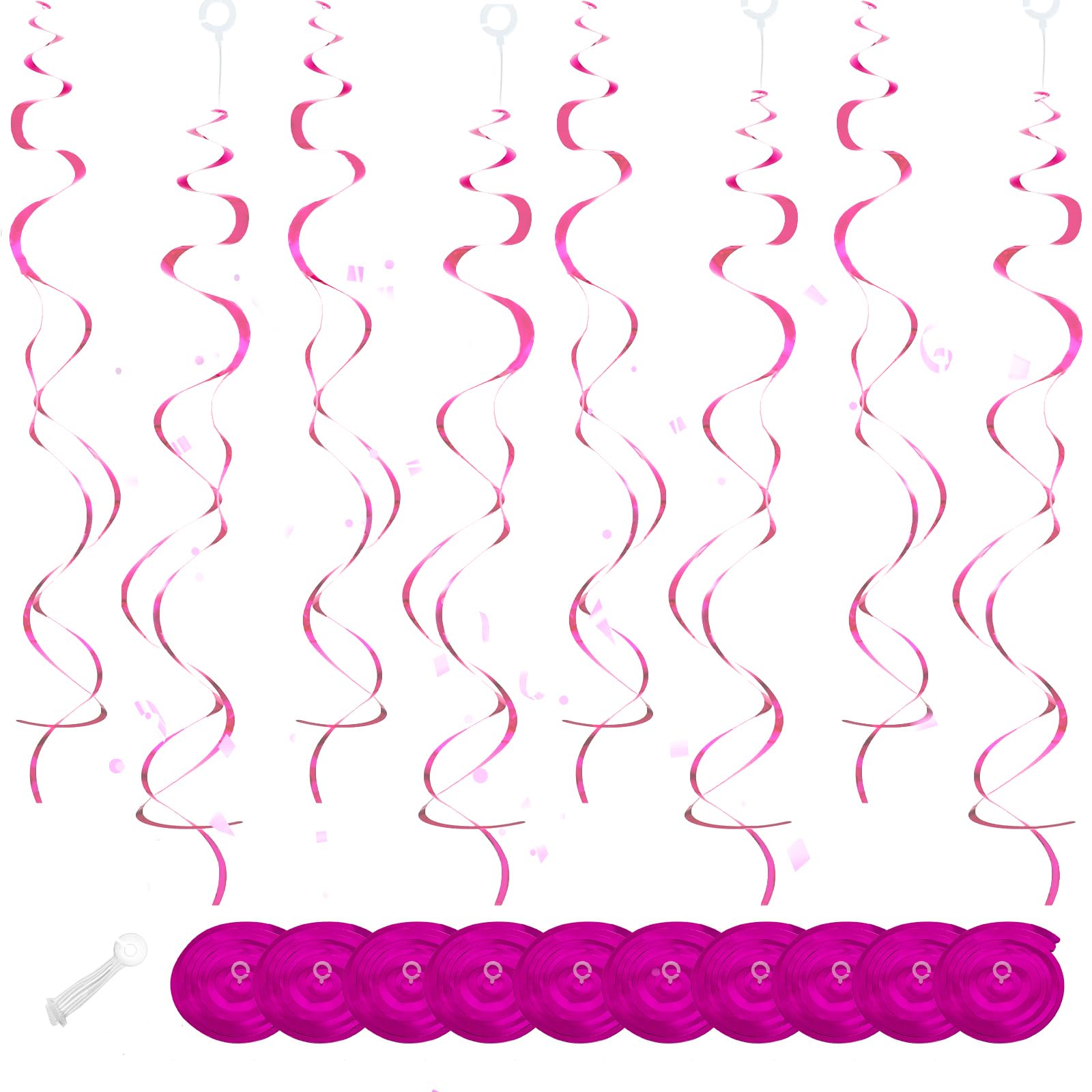 30-Piece Hanging Swirl Decoration Set for Parties