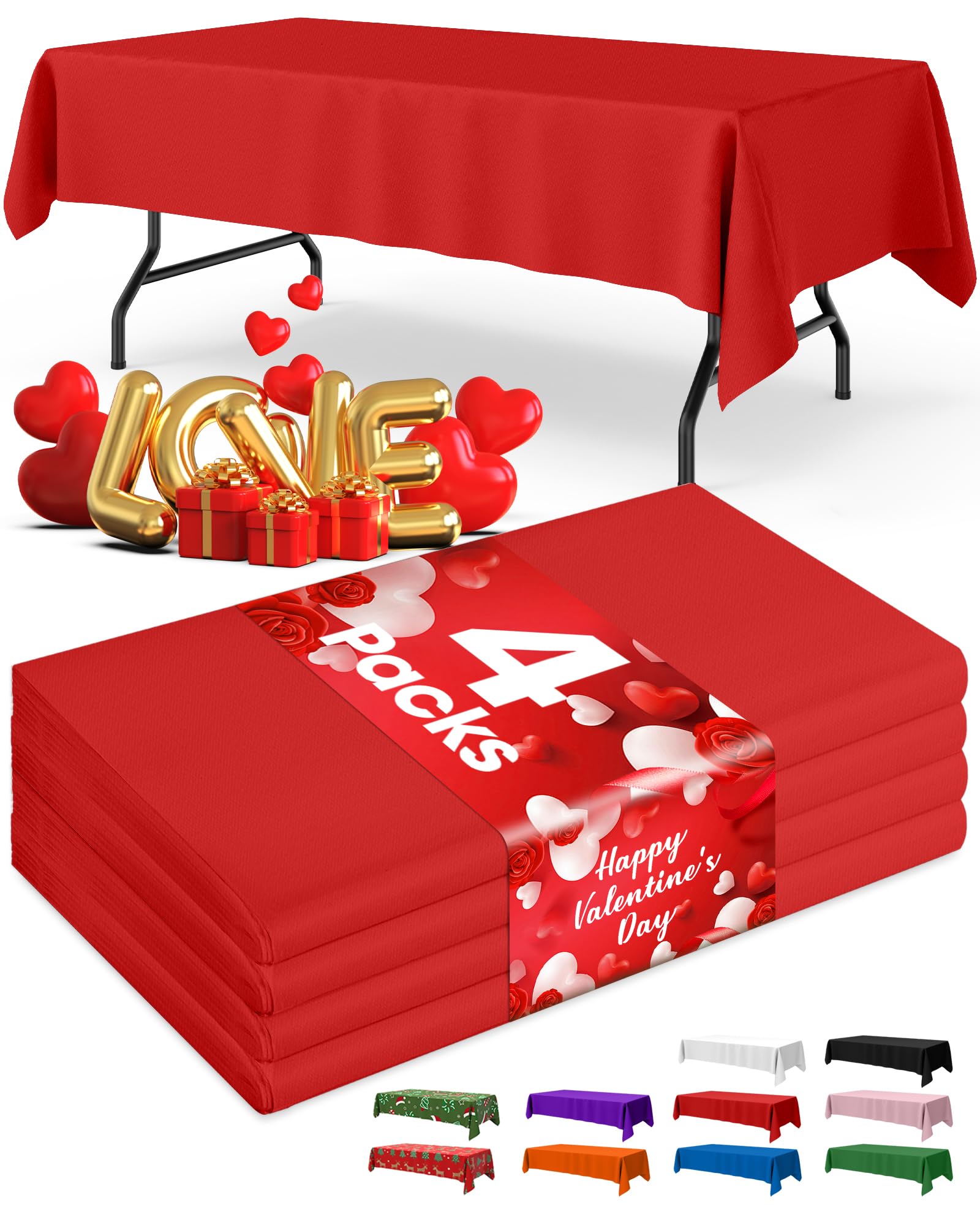 Disposable Plastic Tablecloth for Parties & Events