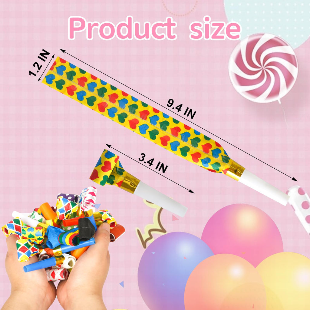 50-Piece Party Blowout Horn & Whistle Favor Set