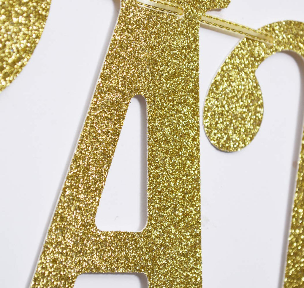 Congratulations Glitter Sign Banner- Graduation, Wedding, Retirement Party Supplies Decorations