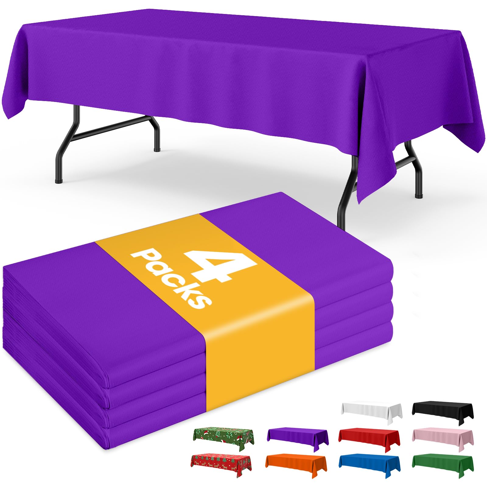 Disposable Plastic Tablecloth for Parties & Events