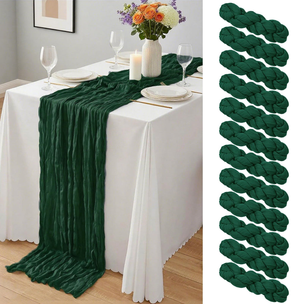 20 x 120-Inch Semi-Sheer Gauze Table Runner