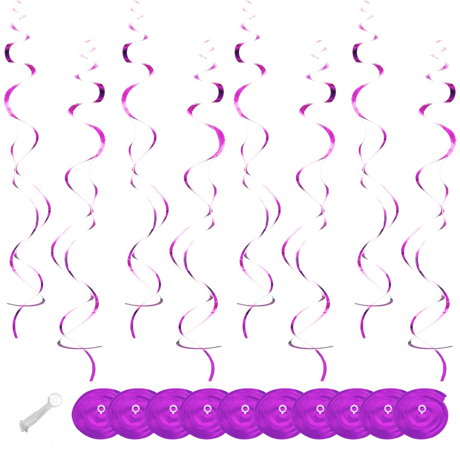 30-Piece Hanging Swirl Decoration Set for Parties