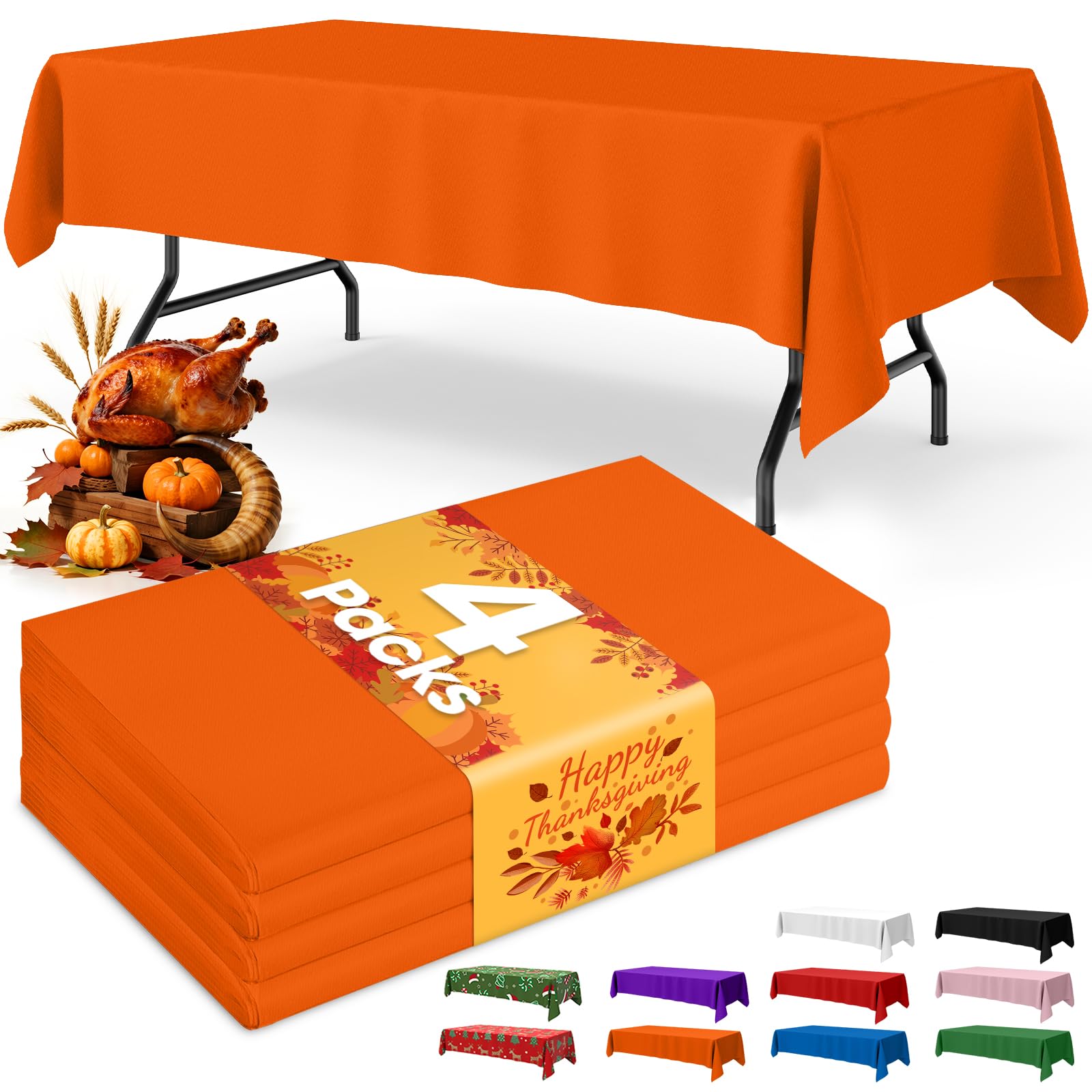Disposable Plastic Tablecloth for Parties & Events