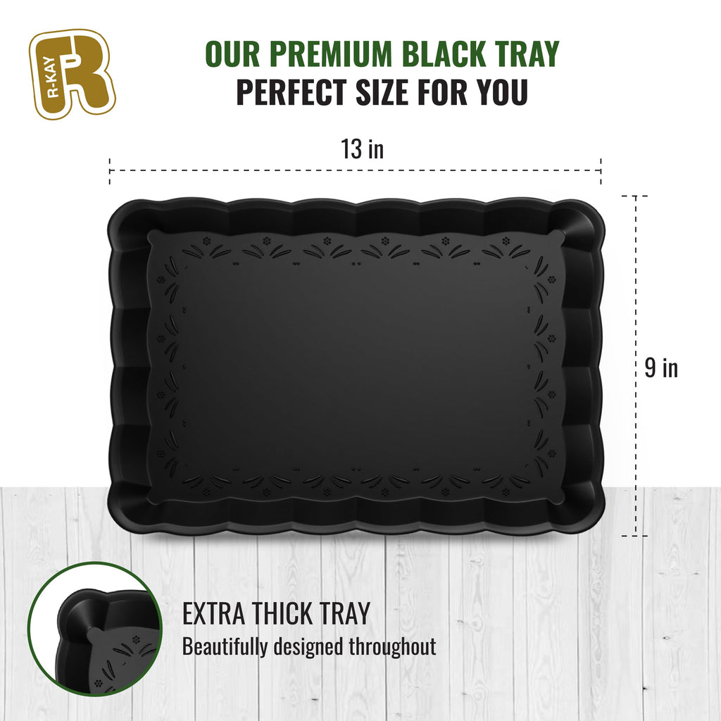 9 x 13-Inch Rectangular Serving Tray for Parties