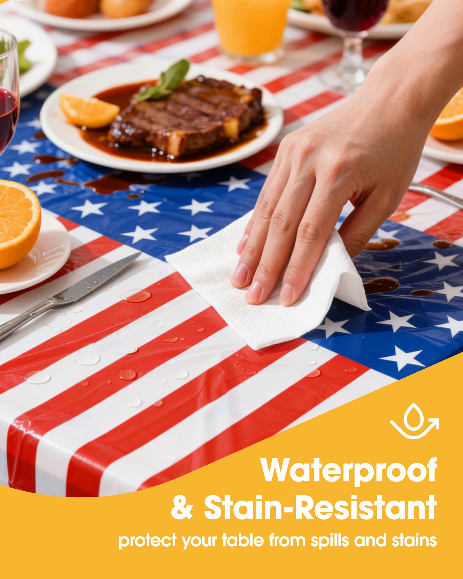 Disposable Plastic Tablecloth for Parties & Events
