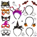 10-Piece Halloween Headband & Glasses Costume Set