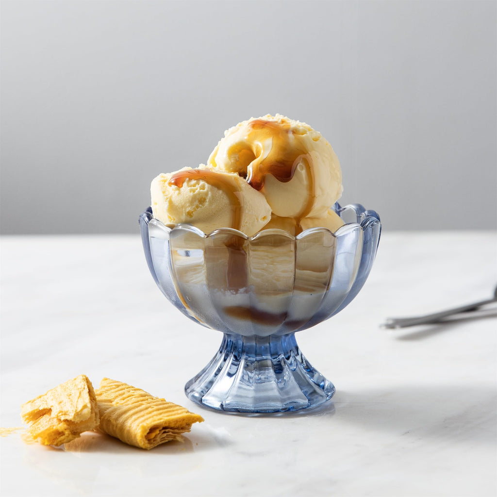 6-Piece 5 oz Footed Tulip Glass Dessert Bowl Set