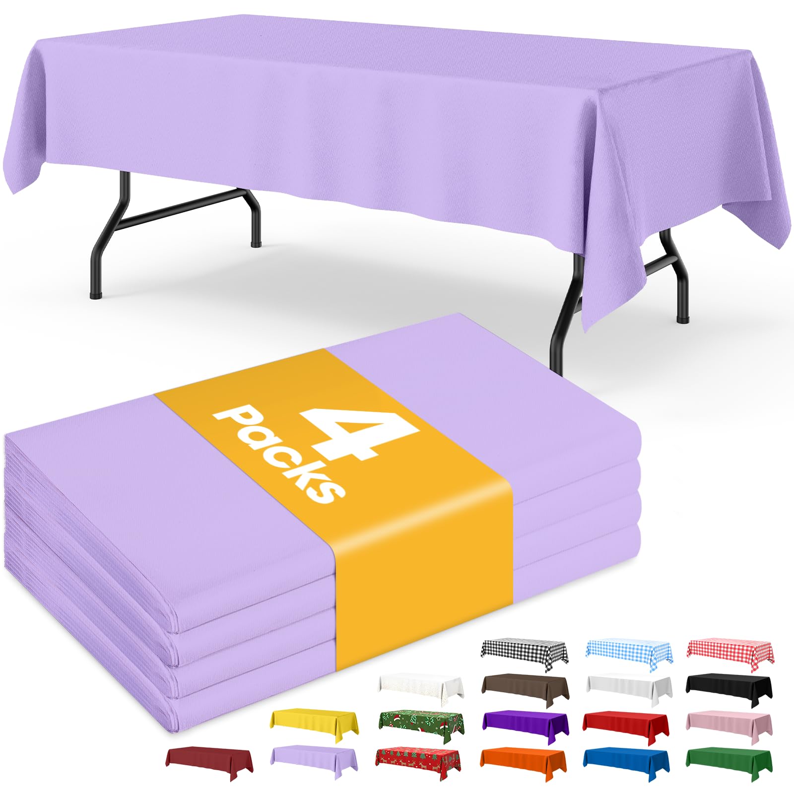 Disposable Plastic Tablecloth for Parties & Events