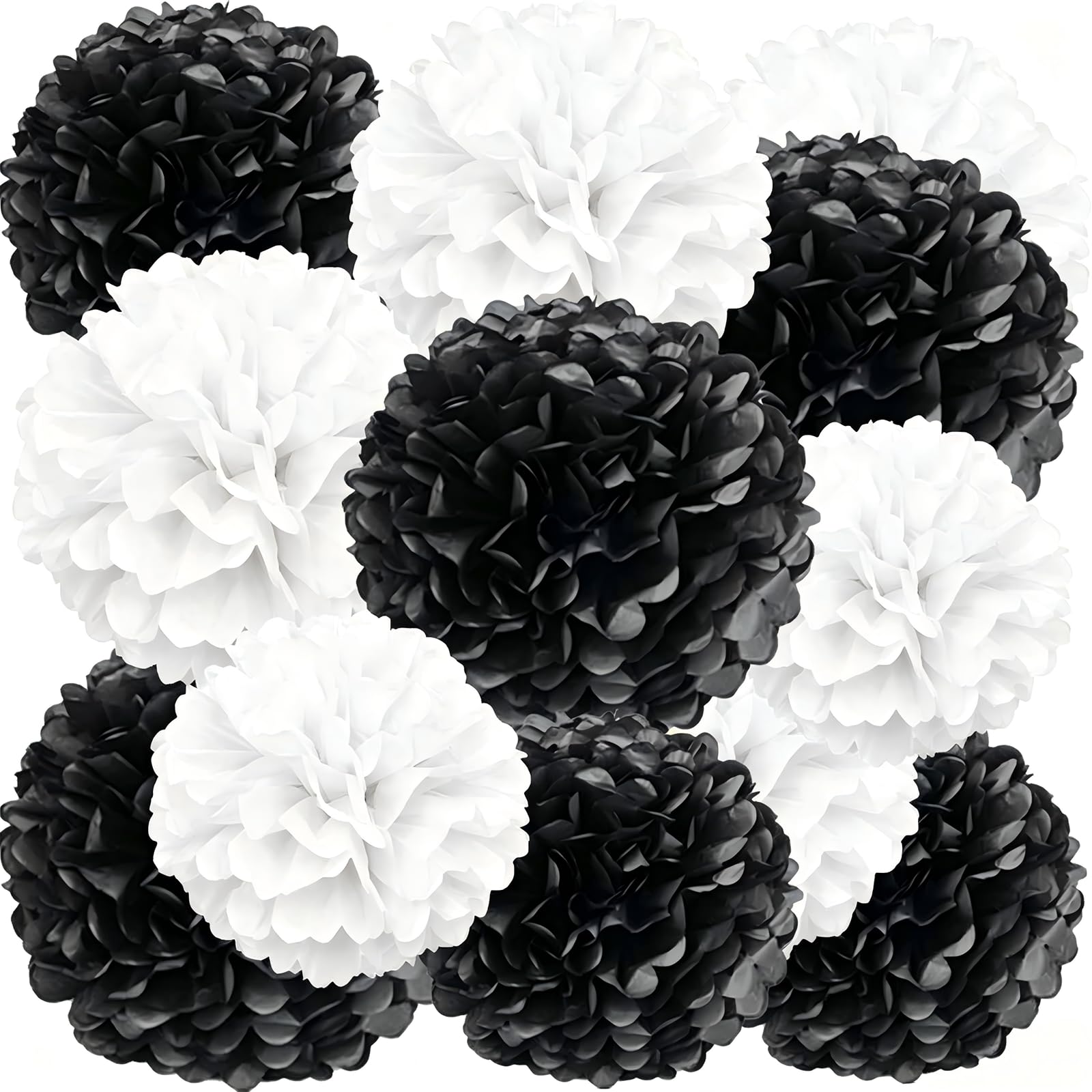 Hanging Tissue Paper Pom Pom Decorations for Parties