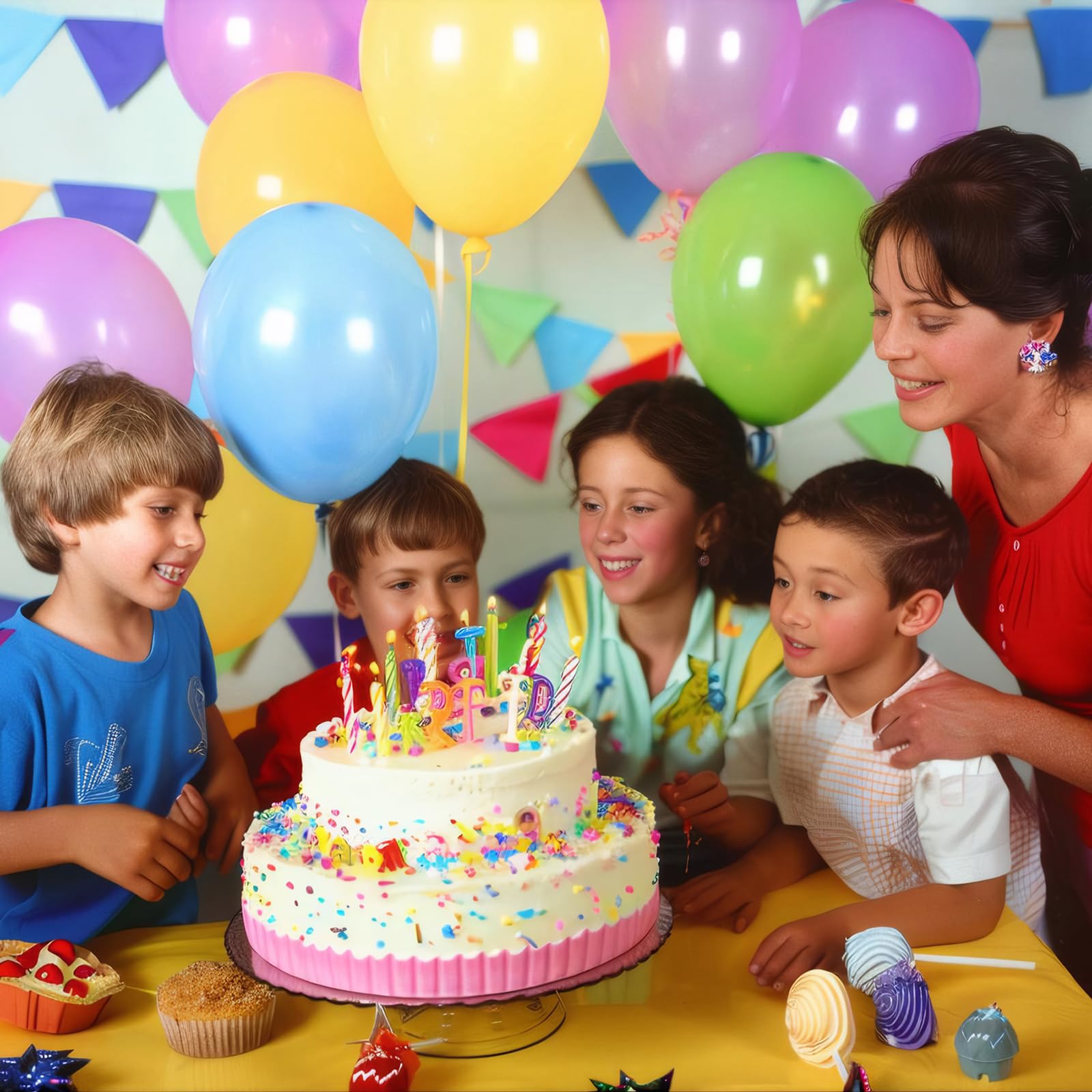 100-Pack 12-Inch Assorted Color Latex Balloons for Parties