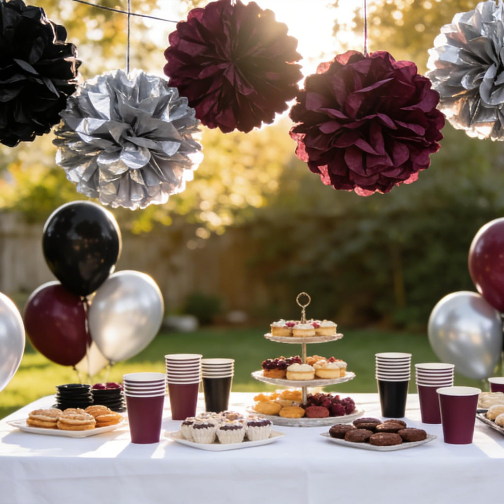We Moment Hanging Tissue Paper Pom Poms for Party Ceiling Wall Tissue Flowers Decorations