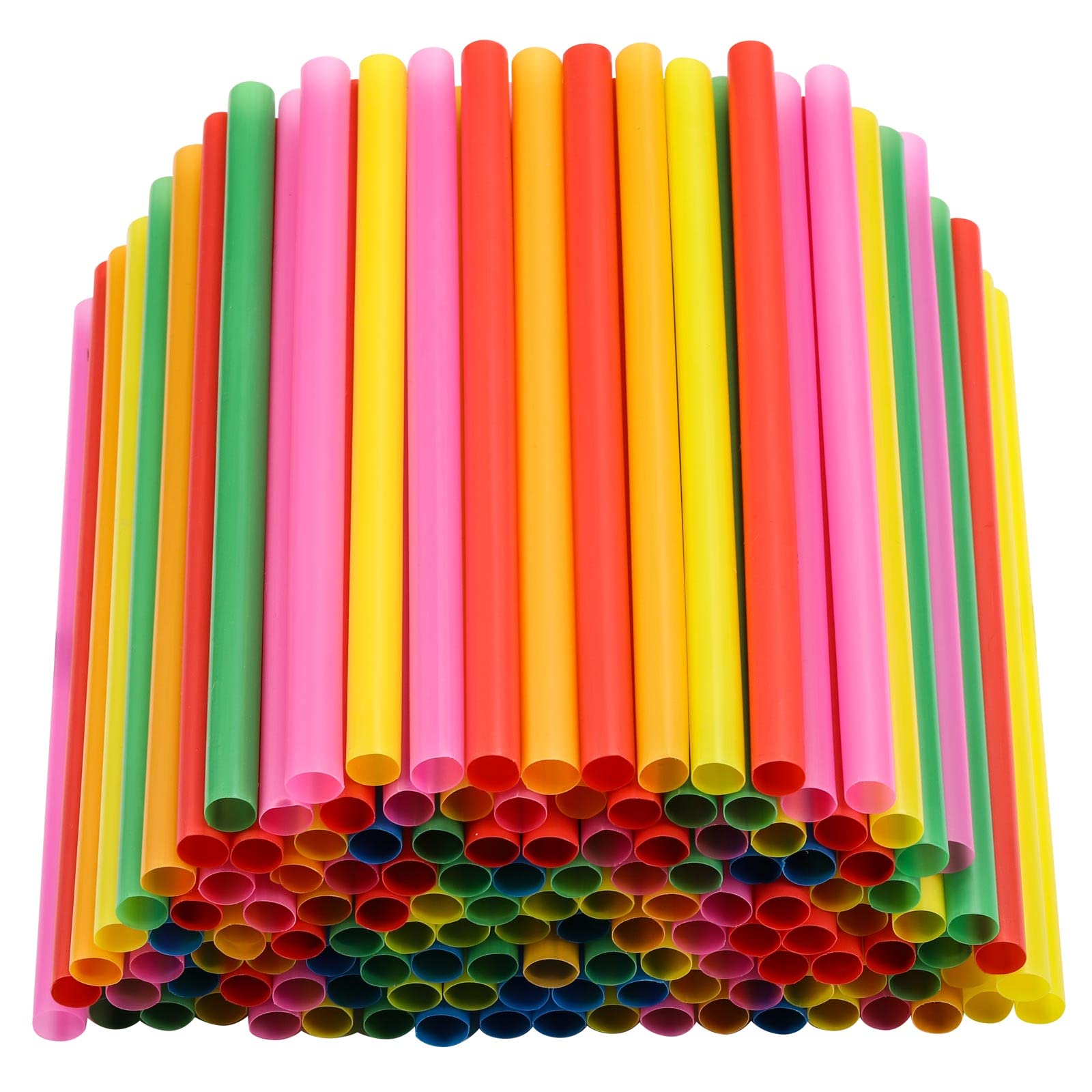 Tropical Flamingo Fruit Paper Straws for Parties