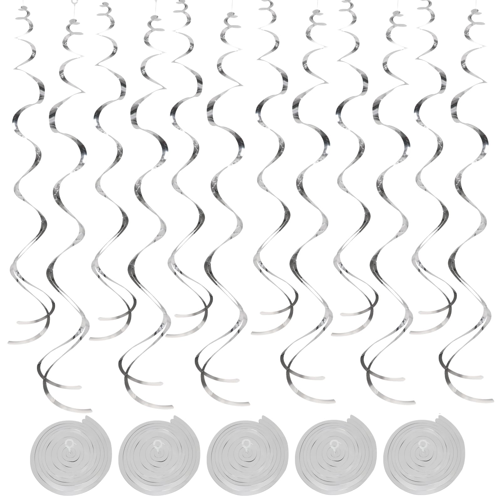 30-Piece Hanging Swirl Decoration Set for Parties