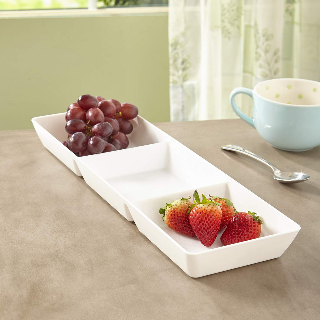 US Acrylic Avant Divided Serving Trays for Parties