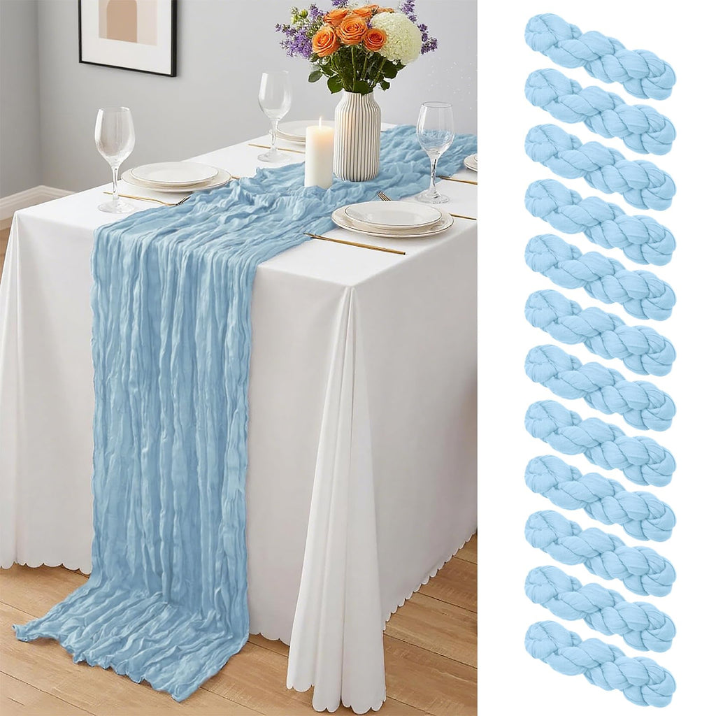 20 x 120-Inch Semi-Sheer Gauze Table Runner