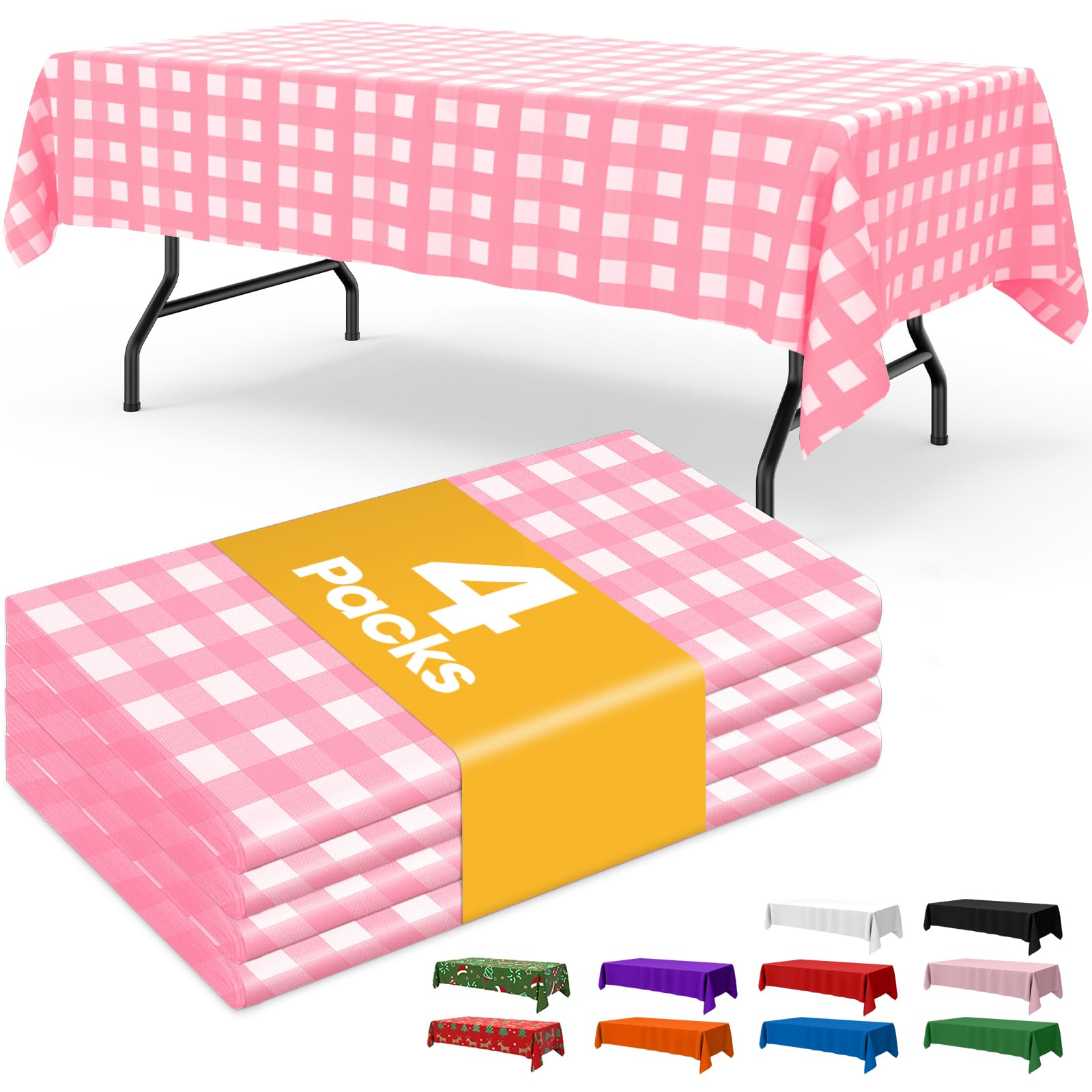 Disposable Plastic Tablecloth for Parties & Events