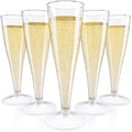 100-Pack 4.5 oz Clear Disposable Champagne Flutes