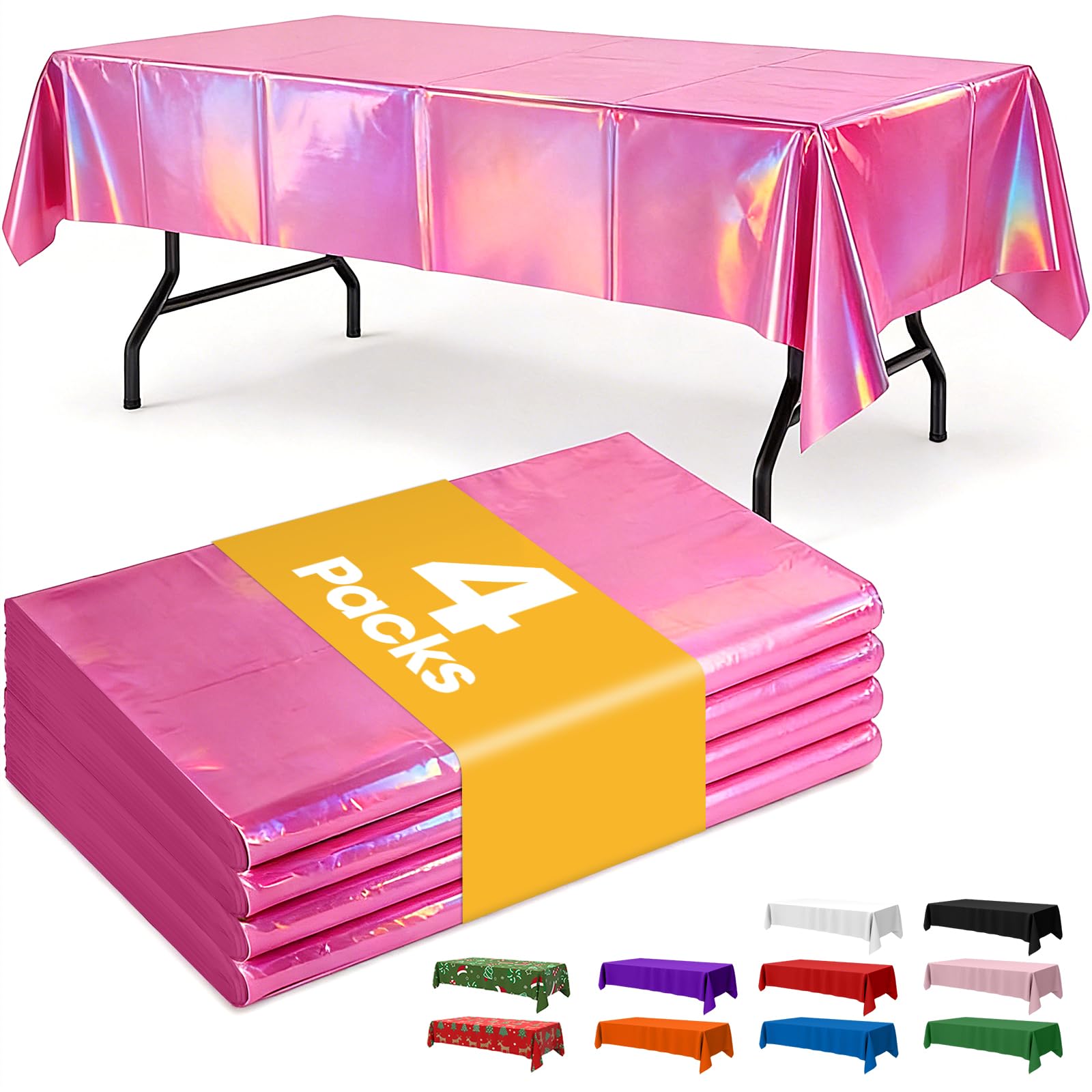 Disposable Plastic Tablecloth for Parties & Events
