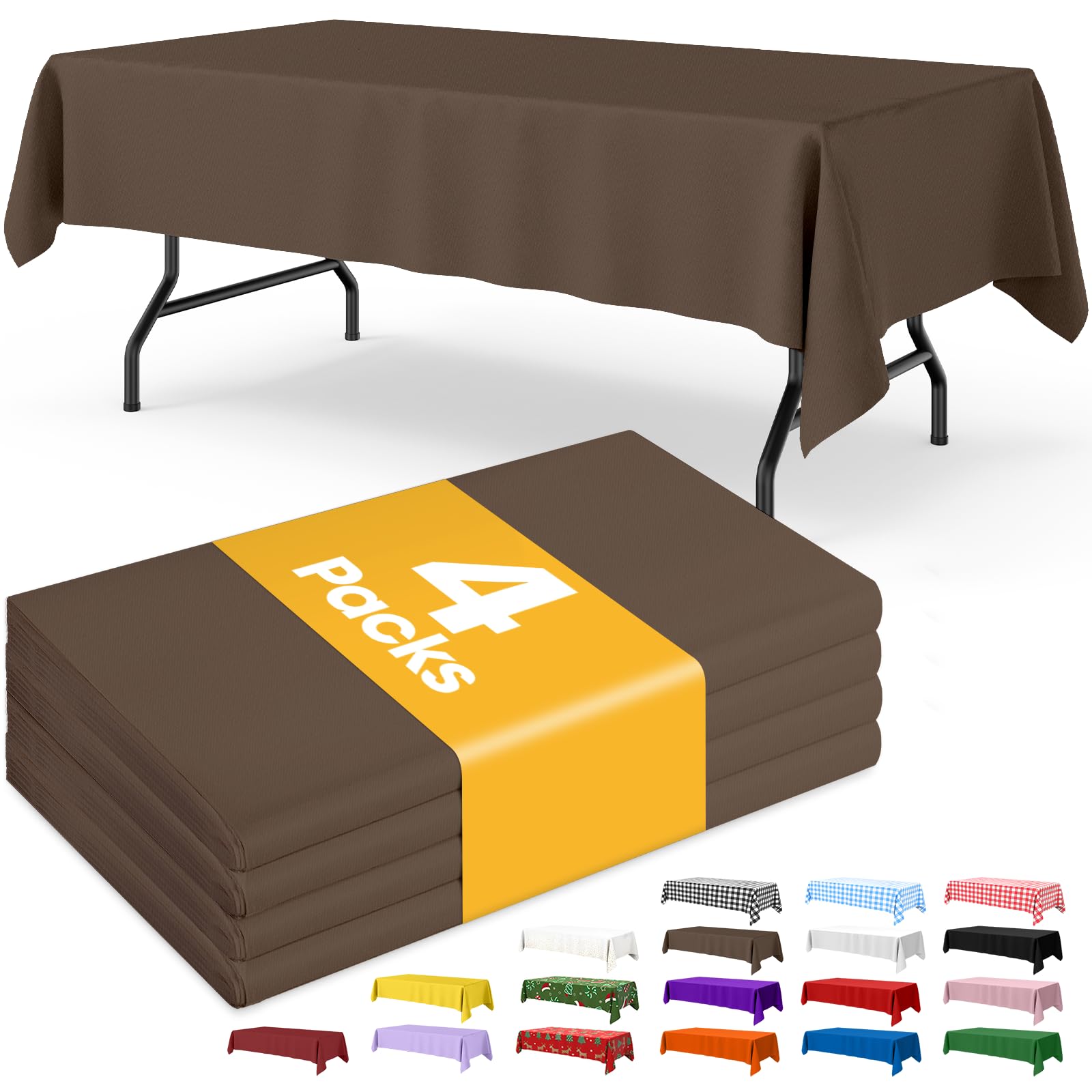 Disposable Plastic Tablecloth for Parties & Events