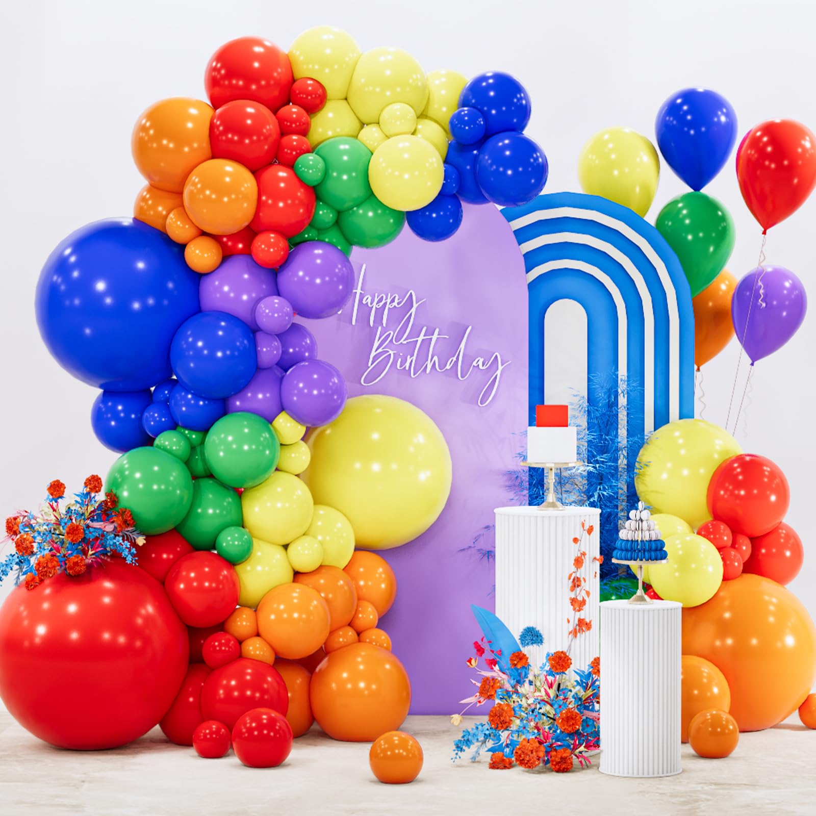 142-Piece Assorted Balloon Garland Kit for Parties