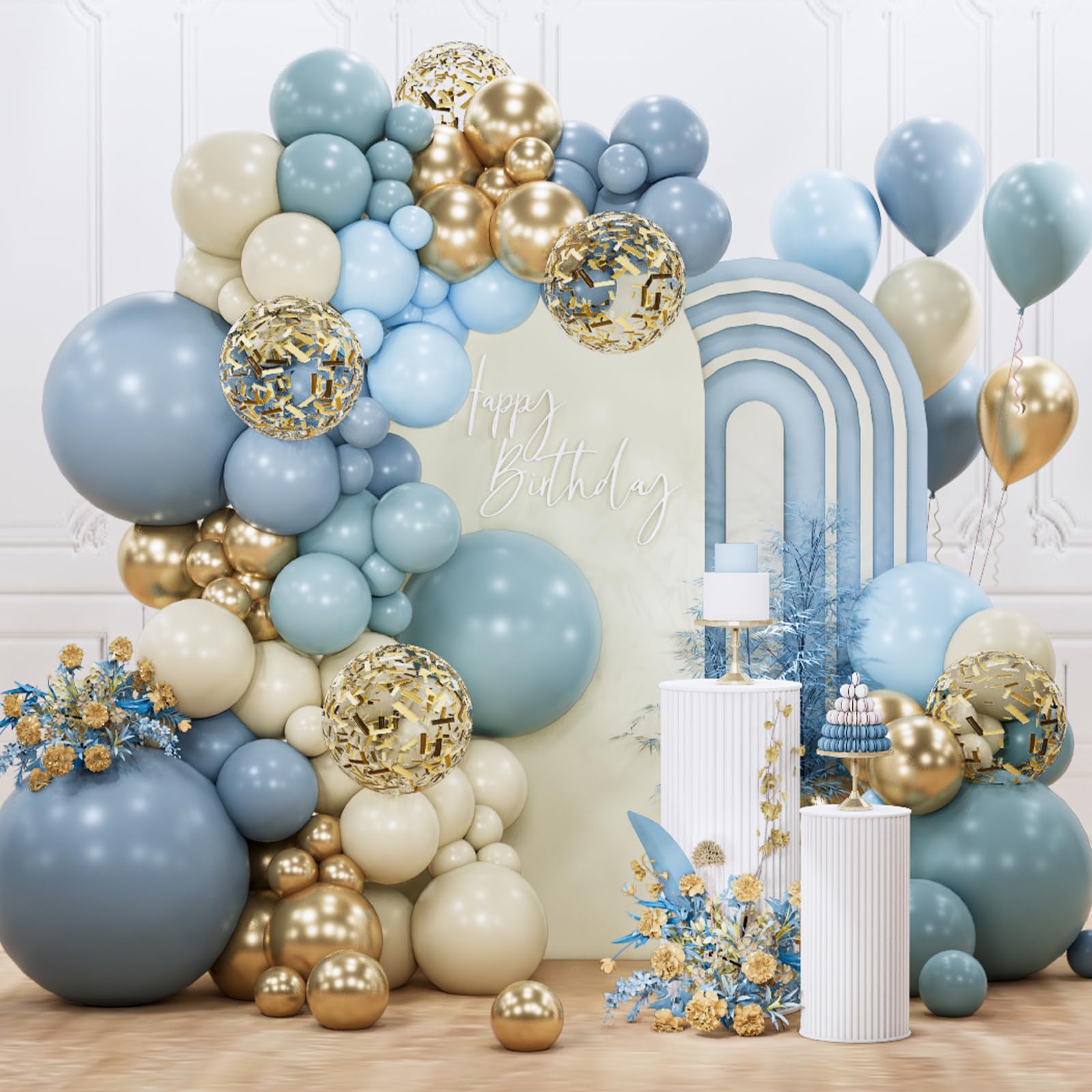142-Piece Assorted Balloon Garland Kit for Parties